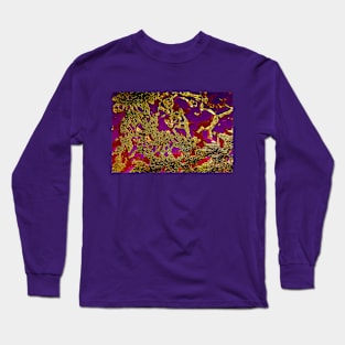 Damascene Abstract Background Long Sleeve T-Shirt